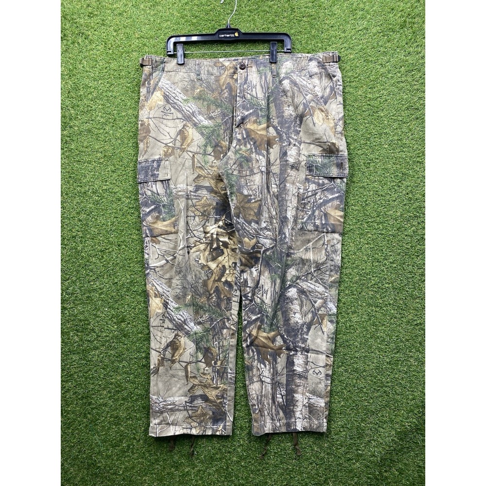 Cabelas Real Tree Hunting Pants Mens 42 Regular Camouflage Outdoor Cargo Work